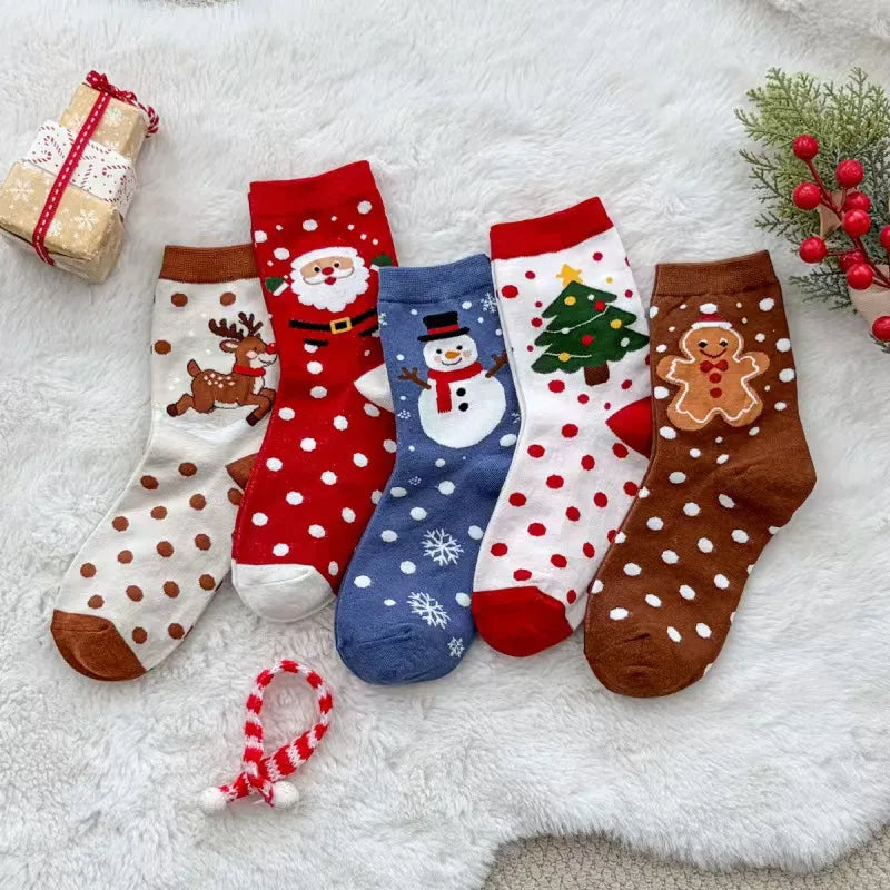 Women's Christmas Socks – 5 Pairs