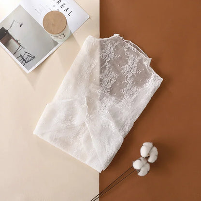 Women's Floral Lace Mesh Blouse
