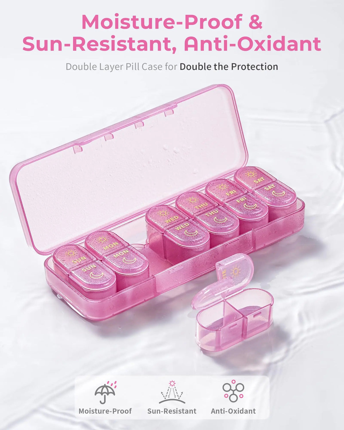 7-Day Daily Supplement & Pill Organizer
