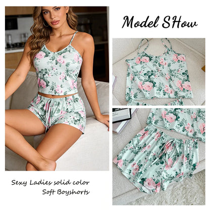 Women's Satin Pajama Set