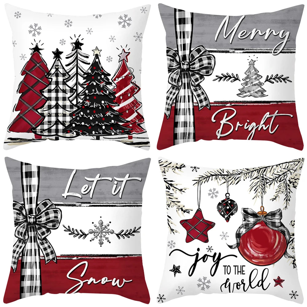 Christmas Cushion Cover — 45cm Festive Pillowcase