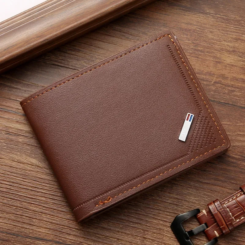 Men's Slim PU Leather Wallet