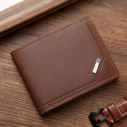 Men's Slim PU Leather Wallet