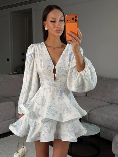 Floral Organza Maxi Dress