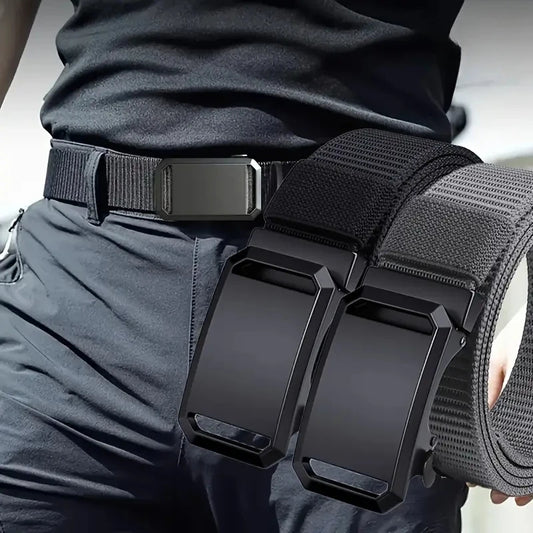 Men's Automatic Buckle Canvas Belt