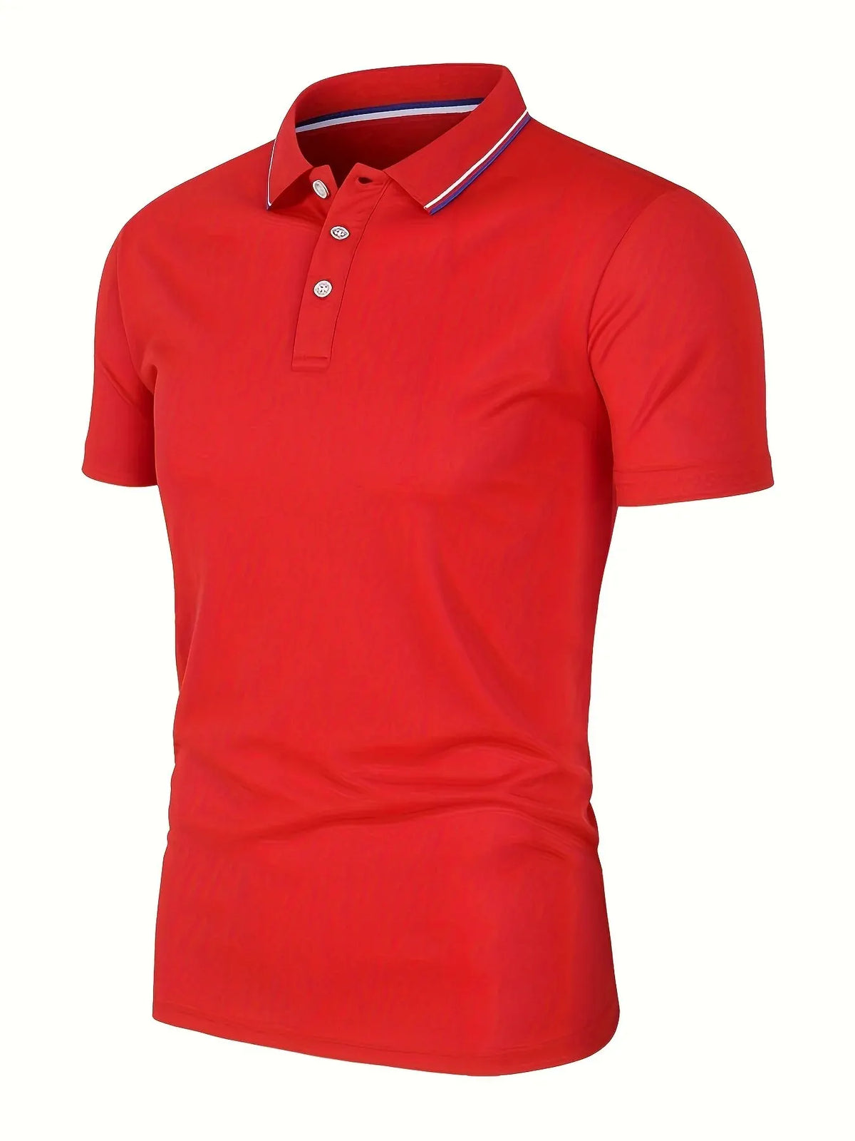 Men's Breathable Solid Polo Shirt