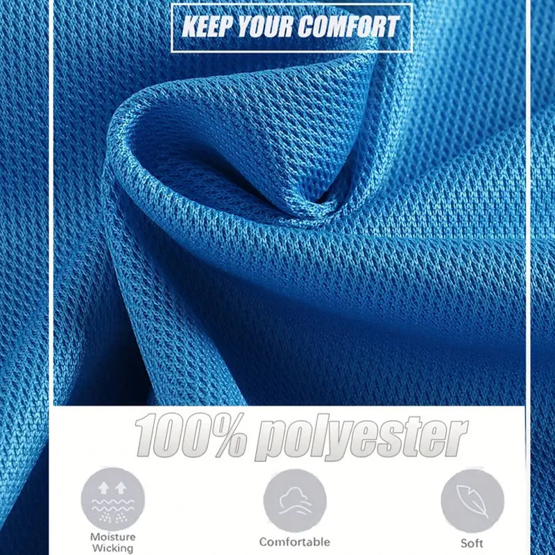 Men's Breathable Solid Polo Shirt