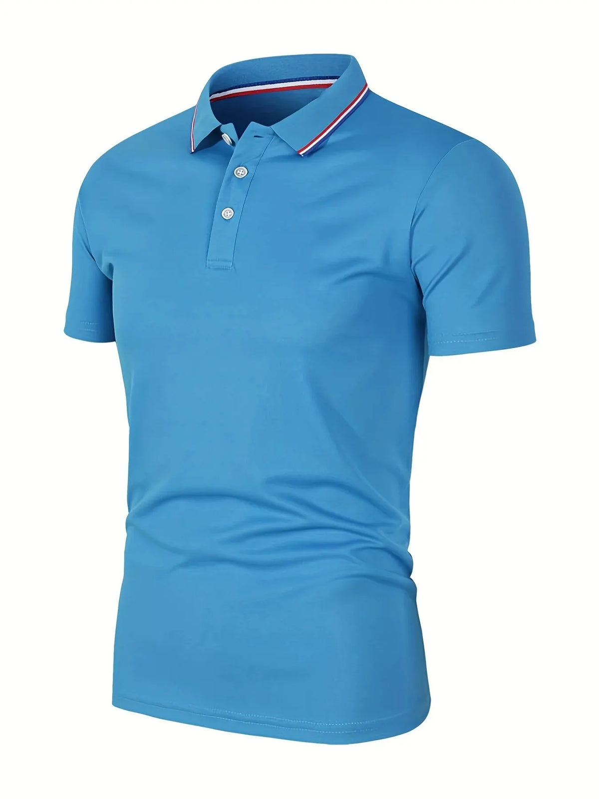 Men's Breathable Solid Polo Shirt