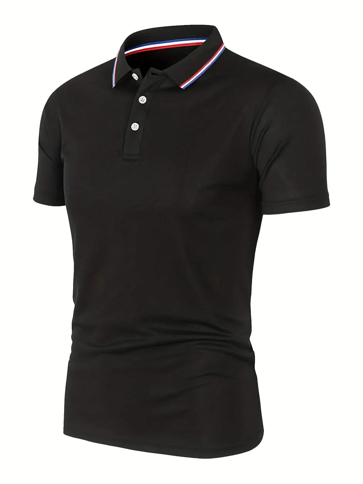 Men's Breathable Solid Polo Shirt