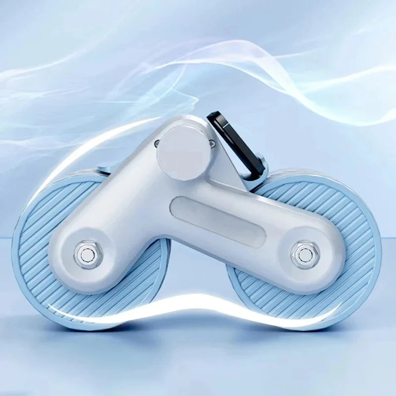 Auto-Rebound Ab Roller Wheel with Phone Holder