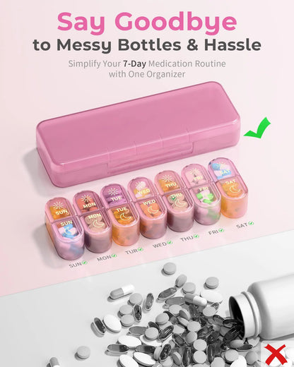 7-Day Daily Supplement & Pill Organizer