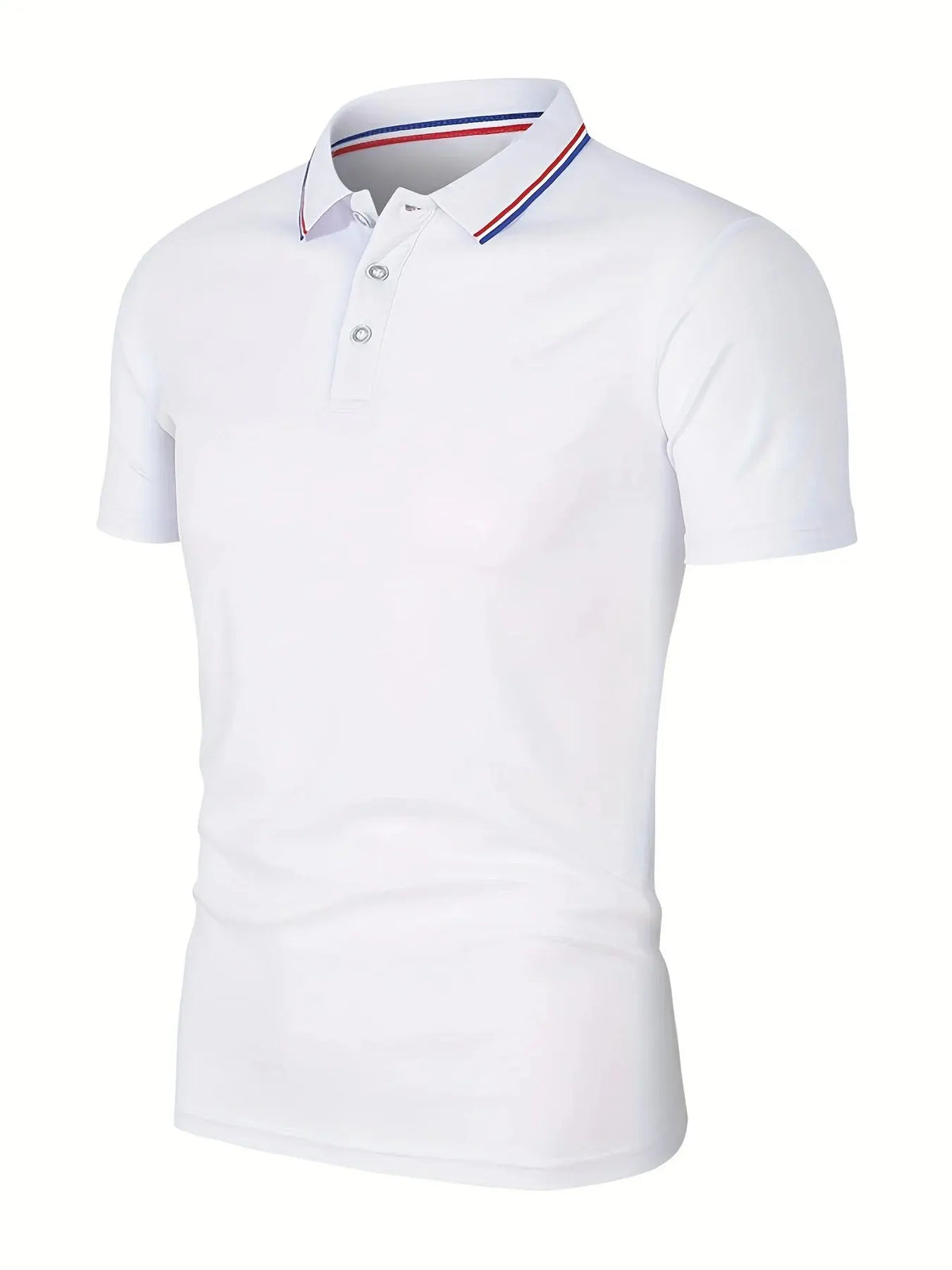 Men's Breathable Solid Polo Shirt