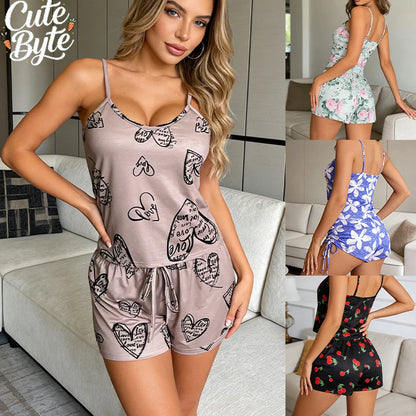 Women's Satin Pajama Set
