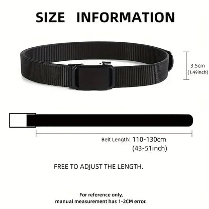 Men's Automatic Buckle Canvas Belt