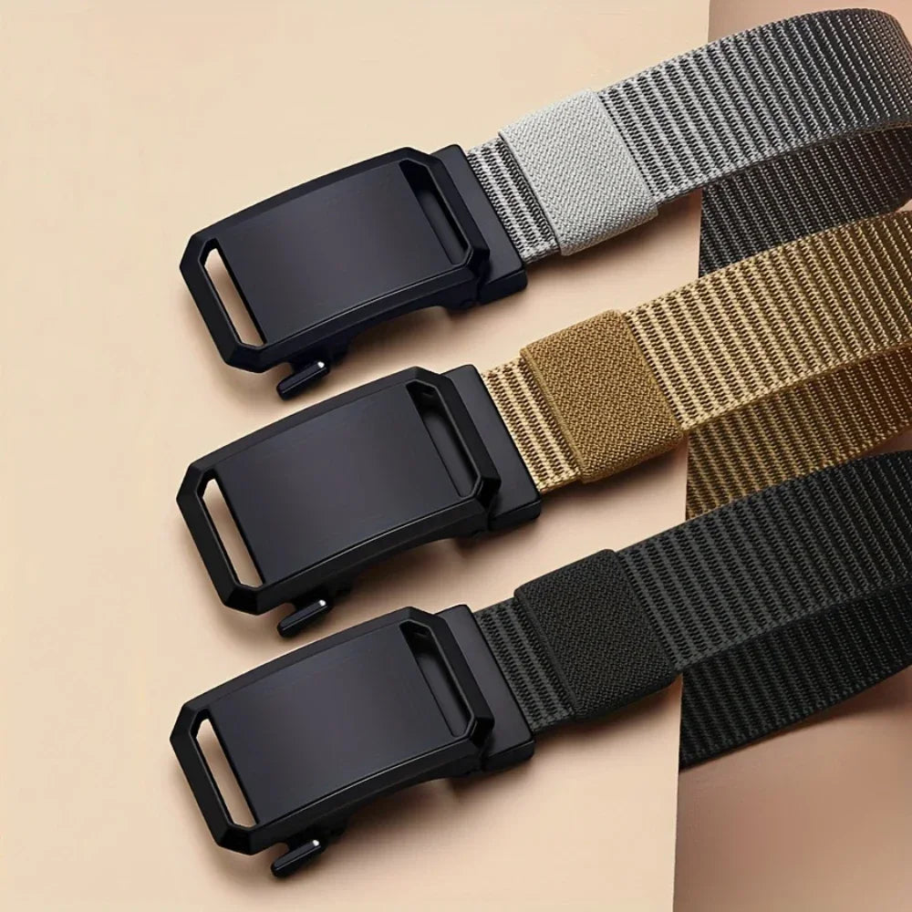 Men's Automatic Buckle Canvas Belt
