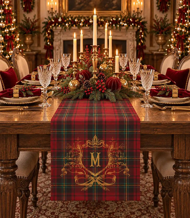 Christmas Plaid Table Runner